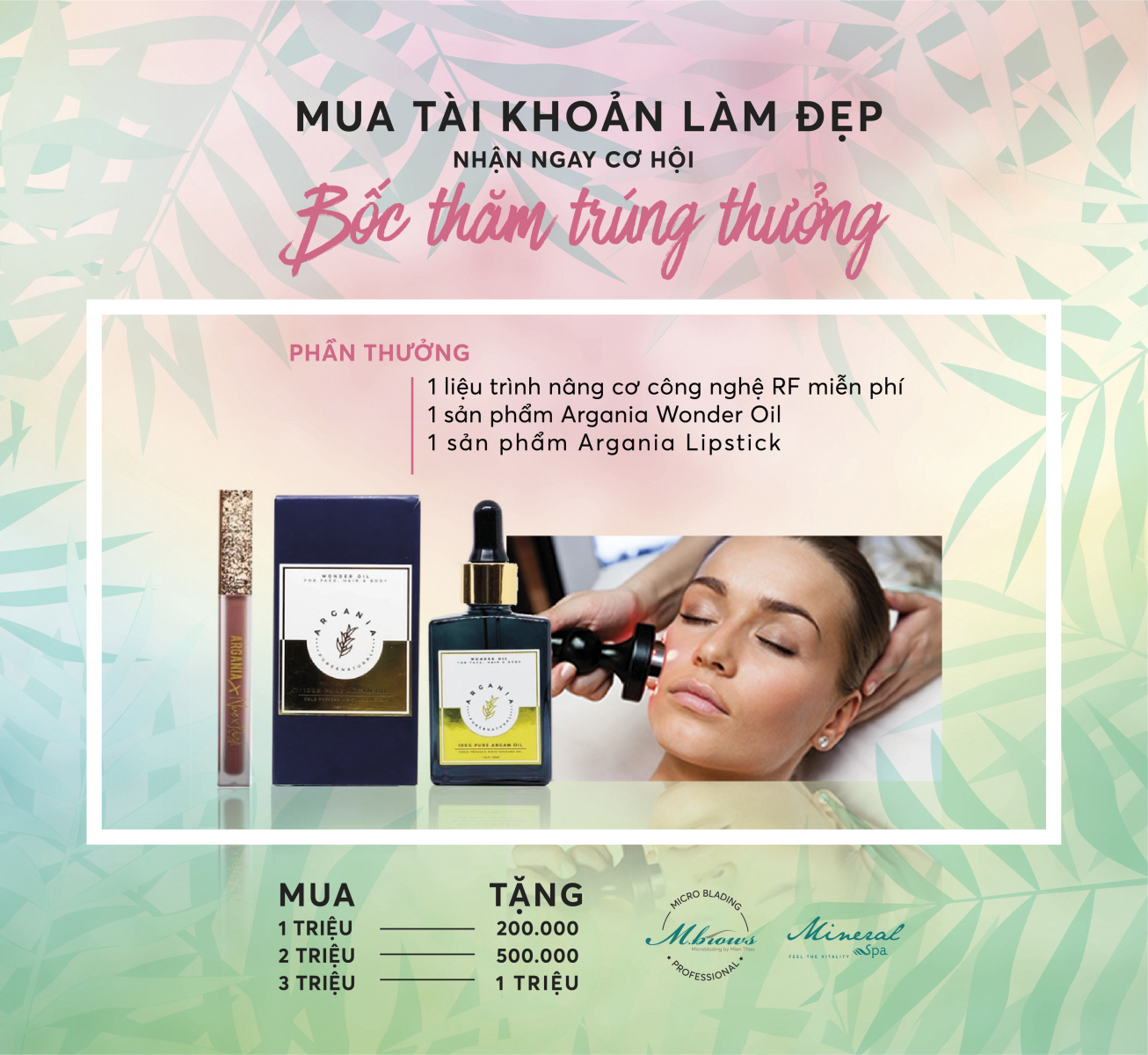 Mua tài khoản làm đẹp tại Party mừng sinh nhật Mineral Spa nhận ngay quà hấp dẫn 