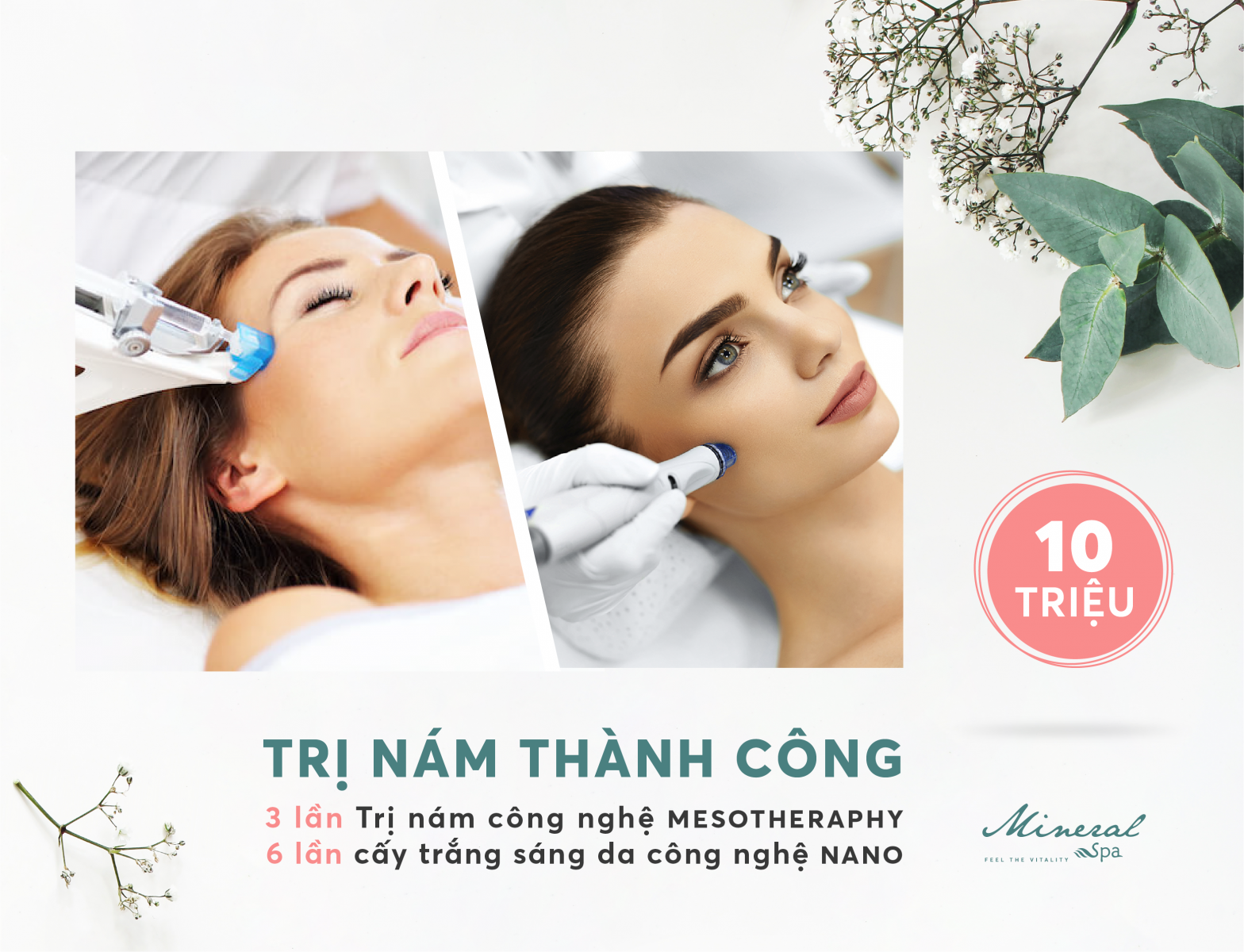 Combo ưu đãi lộ trình trị nám an toàn, hiệu quả tháng 11.2019