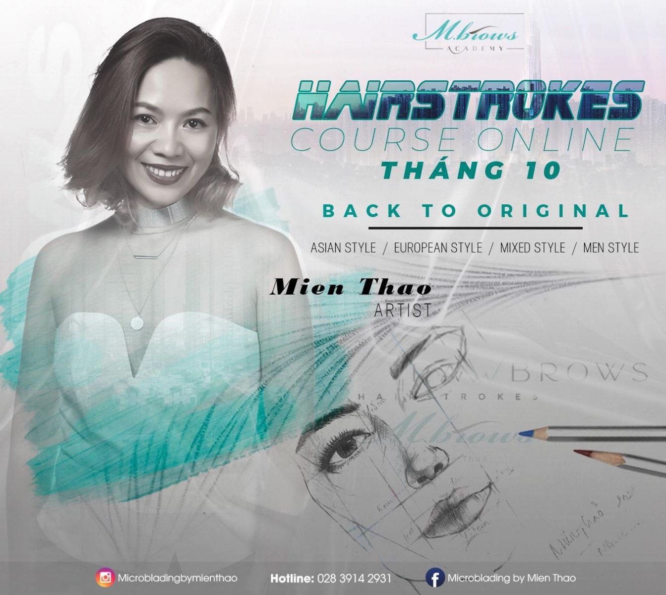 Tuyển sinh khoá học Hairstrokes tháng 10