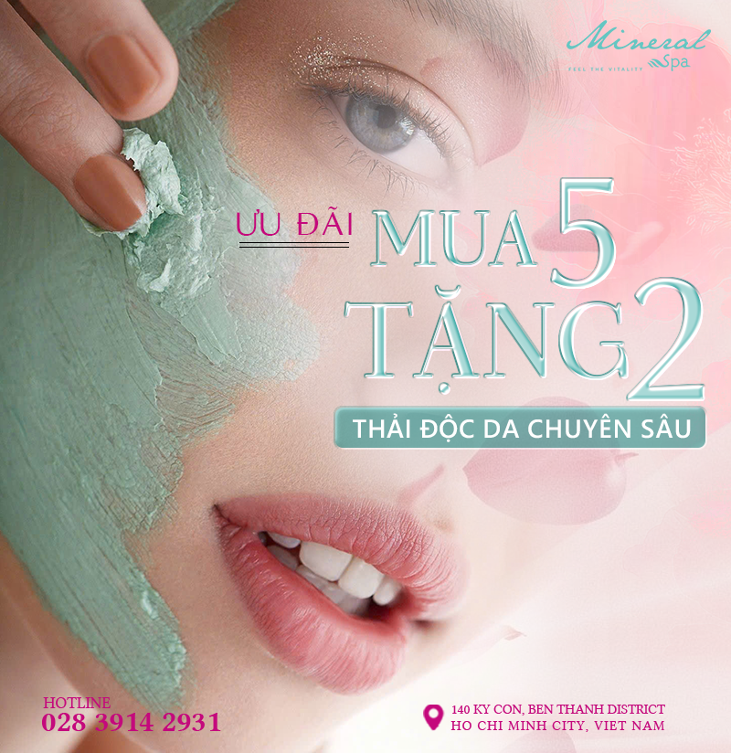 ƯU ĐÃI THÁNG 9 [MUA 5 TẶNG 2] THẢI ĐỘC DA CHUYÊN SÂU