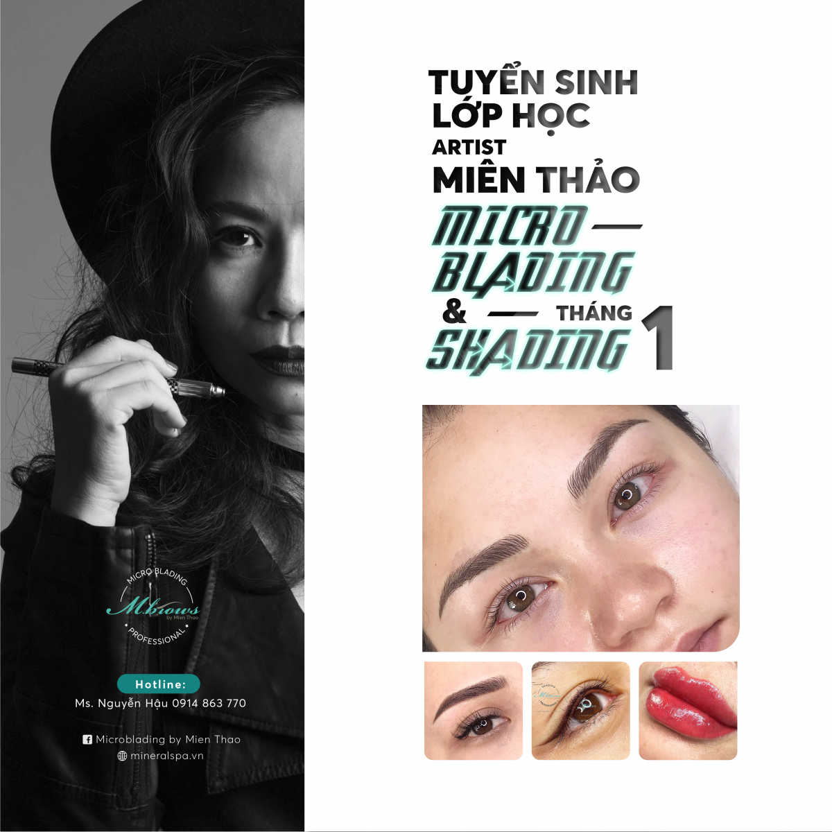 KHÓA HỌC MICROBLADING & SHADING  THÁNG 1 TẠI MICROBLADING BY MIEN THAO 