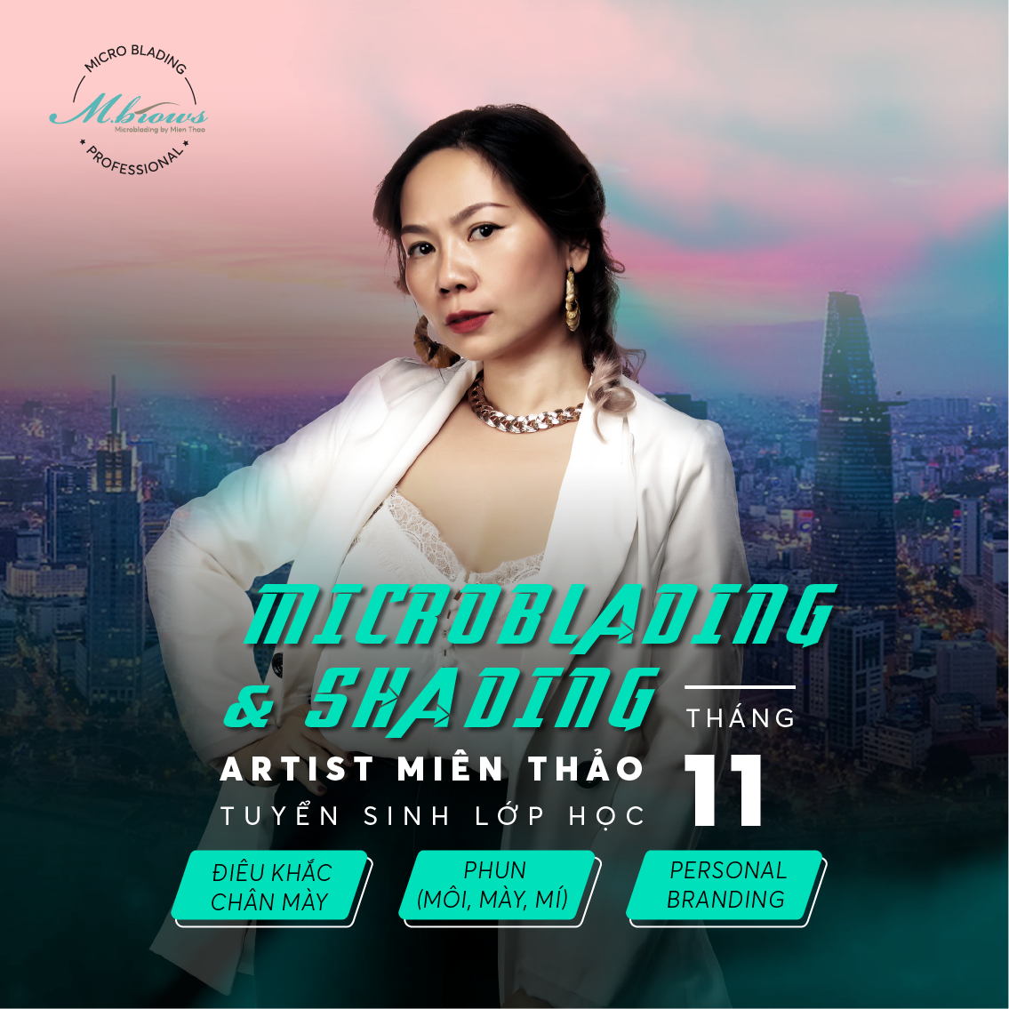 Tuyển sinh khóa học Microblading & Shading tháng 11.2020