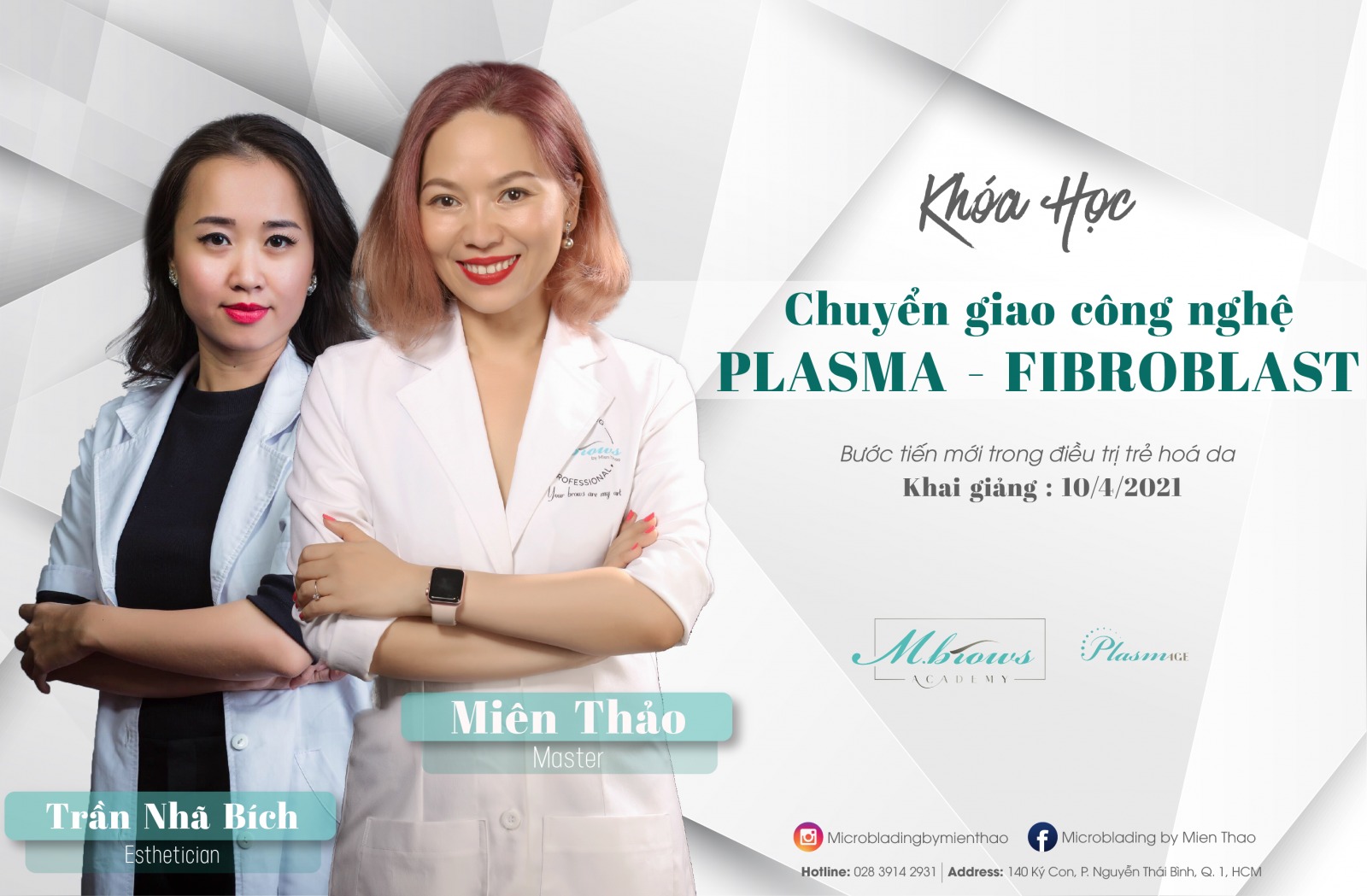 KHOÁ HỌC CHUYỂN GIAO CÔNG NGHỆ PLASMA FIBROBLAST