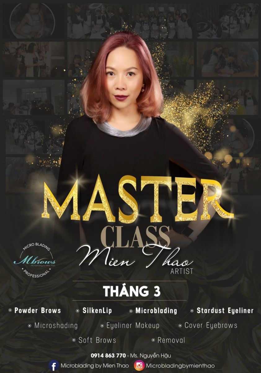 MASTER CLASS - khoá học đặc biệt lần đầu tiên có mặt Mbrows